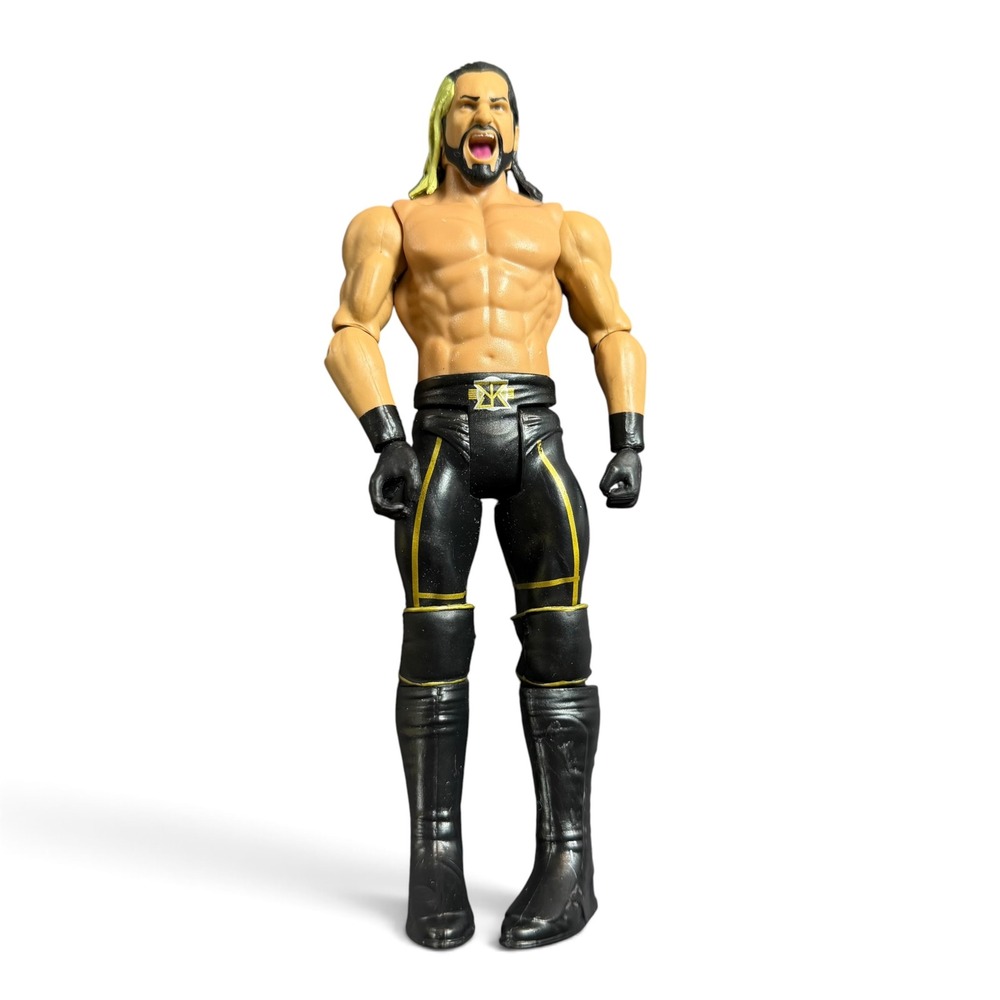 WWE Seth Rollins Action Figure Mattel 2017 Black Gold Wrestling Toy FNV89